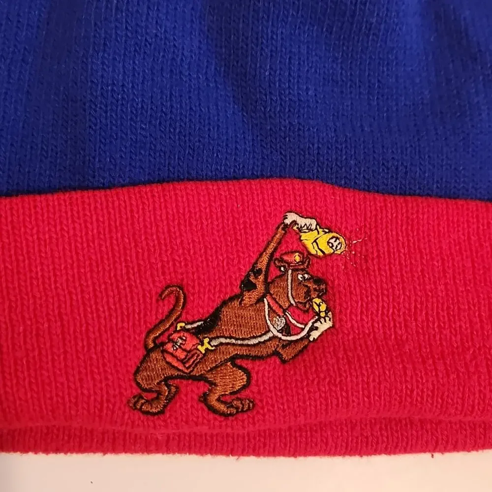 Vintage‎ Scooby Doo Beanie Hat Cap Youth Size 4-7X Hanna-Barbera Cartoon Blue